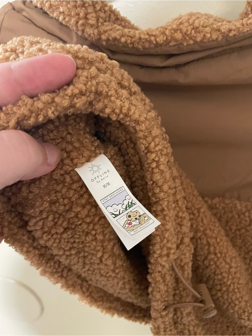 NWT OFFLEASH By Aerie Fluff Love Sherpa Dog Quarter Snap - Picture 13 of 13